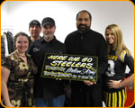 Casey Kennell and Pittsburgh Steeler Franco Harris