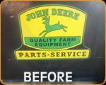 John Deere Made to look old.